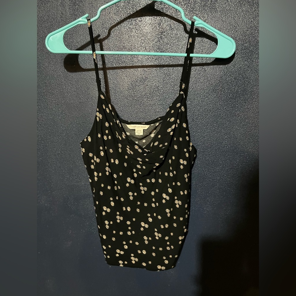 Daisy cowl neck tank top